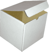 flabco - large white shipping box (7" x 7" x 7")